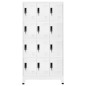 vidaXL Taquilla de acero blanco 90x45x180 cm vidaXL Taquilla de acero blanco 90x45x180 cm