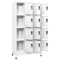 vidaXL Taquilla de acero blanco 90x45x180 cm vidaXL Taquilla de acero blanco 90x45x180 cm