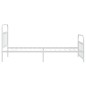 vidaXL Estructura cama metal con cabecero y pie cama blanca 107x203 cm vidaXL Estructura cama metal con cabecero y pie cama blanca 107x203 cm