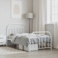 vidaXL Estructura cama metal con cabecero y pie cama blanca 107x203 cm vidaXL Estructura cama metal con cabecero y pie cama blanca 107x203 cm