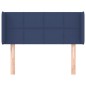 vidaXL Cabecero de tela azul 83x16x78/88 cm