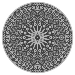 Esschert Design Alfombra de exterior diámetro 170 cm