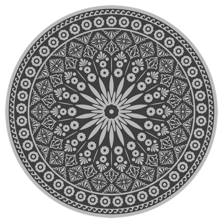 Esschert Design Alfombra de exterior diámetro 170 cm