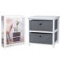 H&S Collection Armario de almacenamiento con 2 cajones MDF H&S Collection Armario de almacenamiento con 2 cajones MDF