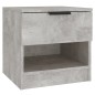 vidaXL Mesita de noche madera contrachapada gris hormigón vidaXL Mesita de noche madera contrachapada gris hormigón