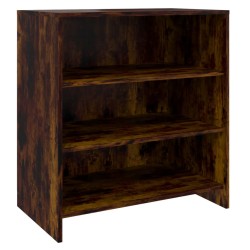 vidaXL Aparador de madera de ingeniería roble ahumado 70x40,5x75 cm