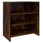 vidaXL Aparador de madera de ingeniería roble ahumado 70x40,5x75 cm