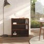vidaXL Aparador de madera de ingeniería roble ahumado 70x40,5x75 cm