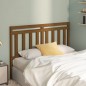 vidaXL Cabecero de cama madera maciza de pino marrón miel 126x4x100 cm vidaXL Cabecero de cama madera maciza de pino marrón miel 126x4x100 cm
