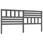 vidaXL Cabecero de cama madera maciza de pino gris 186x4x100 cm vidaXL Cabecero de cama madera maciza de pino gris 186x4x100 cm