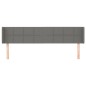 vidaXL Cabecero de tela gris oscuro 183x16x78/88 cm