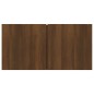 vidaXL Muebles para TV colgantes 2 uds madera roble marrón 60x30x30cm