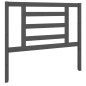 vidaXL Cabecero de cama madera maciza de pino gris 106x4x100 cm vidaXL Cabecero de cama madera maciza de pino gris 106x4x100 cm