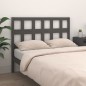 vidaXL Cabecero de cama madera maciza de pino gris 185,5x4x100 cm vidaXL Cabecero de cama madera maciza de pino gris 185,5x4x100 cm