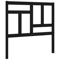 vidaXL Cabecero de cama madera maciza de pino negro 80,5x4x100 cm