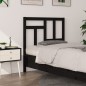 vidaXL Cabecero de cama madera maciza de pino negro 80,5x4x100 cm vidaXL Cabecero de cama madera maciza de pino negro 80,5x4x100 cm