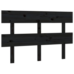 vidaXL Cabecero de cama madera maciza de pino negro 138x3x81 cm
