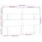 vidaXL Cabecero de cama madera maciza de pino negro 138x3x81 cm vidaXL Cabecero de cama madera maciza de pino negro 138x3x81 cm