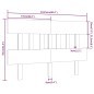 vidaXL Cabecero de cama madera maciza de pino gris 153,5x3x81 cm vidaXL Cabecero de cama madera maciza de pino gris 153,5x3x81 cm