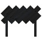 vidaXL Cabecero de cama madera maciza de pino negro 104x3x80,5 cm vidaXL Cabecero de cama madera maciza de pino negro 104x3x80,5 cm