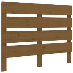 vidaXL Cabecero madera maciza de pino marrón miel 100x3x80 cm