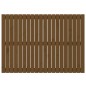 vidaXL Cabecero cama pared madera maciza pino marrón miel 127,5x3x90cm