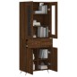 vidaXL Aparador alto madera contrachapada marrón roble 69,5x34x180 cm vidaXL Aparador alto madera contrachapada marrón roble 69,5x34x180 cm
