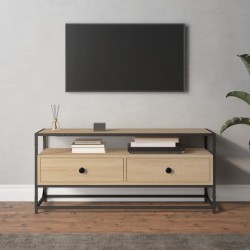 vidaXL Mueble para TV madera contrachapada roble Sonoma 100x35x45 cm