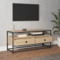vidaXL Mueble para TV madera contrachapada roble Sonoma 100x35x45 cm