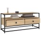 vidaXL Mueble para TV madera contrachapada roble Sonoma 100x35x45 cm