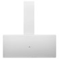 vidaXL Campana extractora de pared acero vidrio templado blanco 90 cm vidaXL Campana extractora de pared acero vidrio templado blanco 90 cm