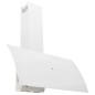 vidaXL Campana extractora de pared acero vidrio templado blanco 90 cm vidaXL Campana extractora de pared acero vidrio templado blanco 90 cm