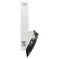 vidaXL Campana extractora de pared acero vidrio templado blanco 90 cm vidaXL Campana extractora de pared acero vidrio templado blanco 90 cm