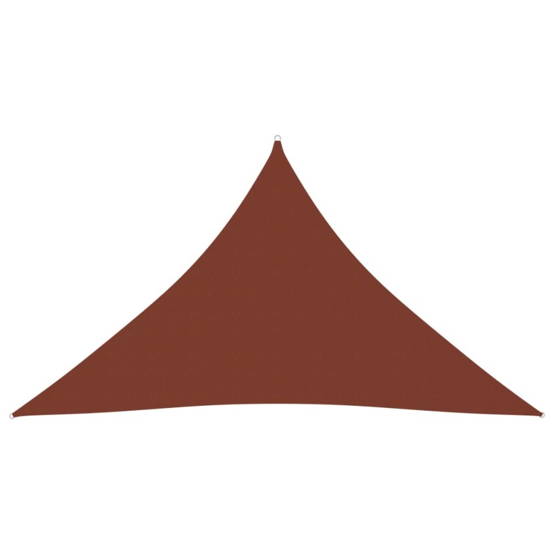 vidaXL Toldo de vela triangular tela Oxford terracota 5x5x6 m vidaXL Toldo de vela triangular tela Oxford terracota 5x5x6 m