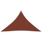 vidaXL Toldo de vela triangular tela Oxford terracota 5x5x6 m vidaXL Toldo de vela triangular tela Oxford terracota 5x5x6 m