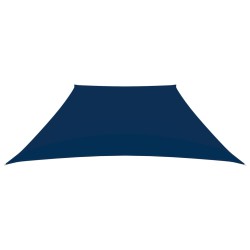 vidaXL Toldo de vela trapezoidal de tela oxford azul 3/5x4 m