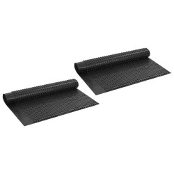 vidaXL Lámina de drenaje nodular 2 unidades HDPE 400 g/m² 1x20 m