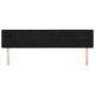 vidaXL Cabecero de terciopelo negro 163x16x78/88 cm