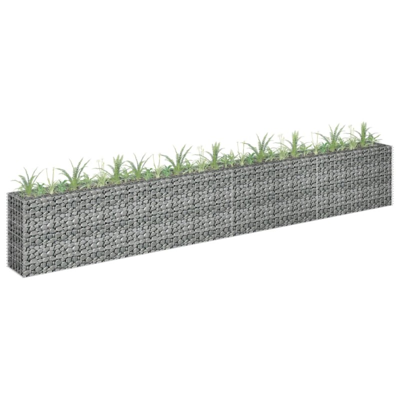 vidaXL Arriate de gaviones de acero galvanizado 360x30x60 cm vidaXL Arriate de gaviones de acero galvanizado 360x30x60 cm