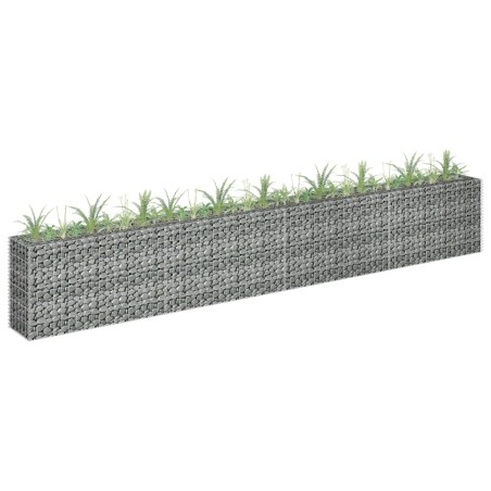 vidaXL Arriate de gaviones de acero galvanizado 360x30x60 cm
