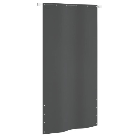 vidaXL Toldo pantalla para balcón tela oxford gris antracita 120x240cm