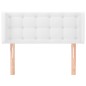 vidaXL Cabecero de cuero sintético blanco 103x16x78/88 cm