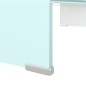 vidaXL Mueble TV/Elevador de monitor cristal verde 60x25x11 cm