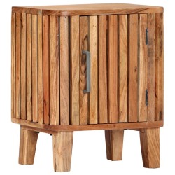 vidaXL Mesita de noche de madera maciza de acacia 40x30x50 cm