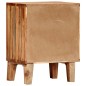 vidaXL Mesita de noche de madera maciza de acacia 40x30x50 cm