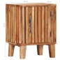 vidaXL Mesita de noche de madera maciza de acacia 40x30x50 cm
