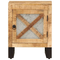 vidaXL Mesita de noche de madera maciza de mango 40x30x50 cm 