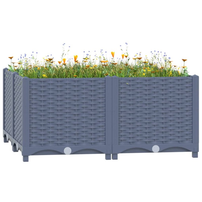 vidaXL Arriate polipropileno 80x80x38 cm vidaXL Arriate polipropileno 80x80x38 cm