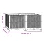 vidaXL Arriate polipropileno 80x80x38 cm vidaXL Arriate polipropileno 80x80x38 cm