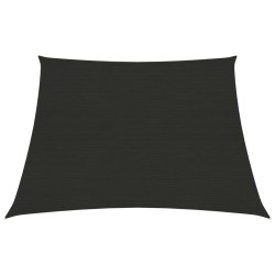 vidaXL Toldo de vela negro HDPE 160 g/m² 3/4x3 m